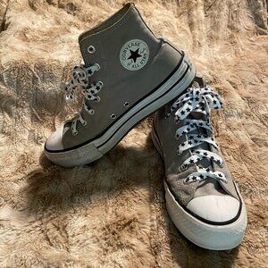 Converse All Star Chuck Taylor Grey High Tops Unisex US Mens 5 Womens 7